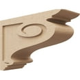 thumbnail image 1 of 7"W x 21"D x 14"H Classic Scroll Rough Cedar Woodgrain TimberThane Corbel, Primed Tan, 1 of 6