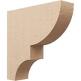 thumbnail image 1 of 7"W x 28"D x 28"H Thin Ridgewood Rough Cedar Woodgrain TimberThane Corbel, Primed Tan, 1 of 6