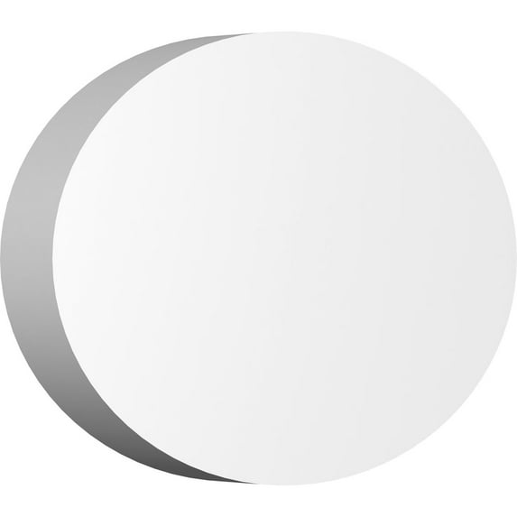 Ekena Millwork 7"W x 4 3/4"H x 1/2"P Standard Dalton Rosette with Square Edge (2-Pack)