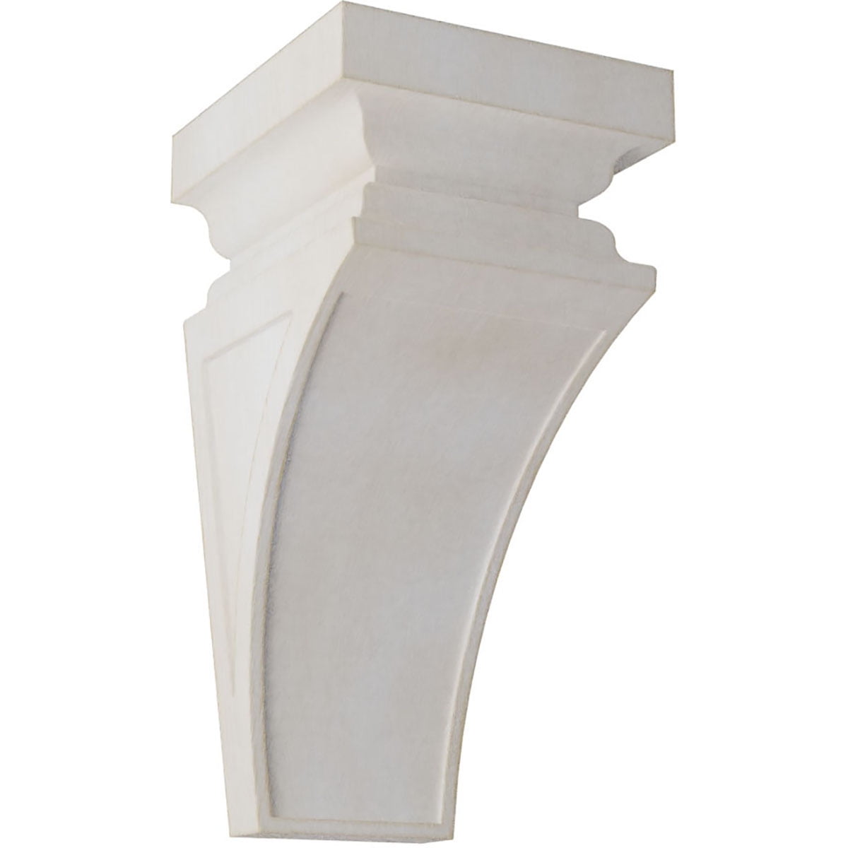 Chalk Dust White Rubberwood Vintage Decor Corbel 7"W x 7.75"D x 14"H