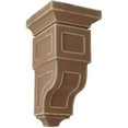 thumbnail image 1 of Ekena Millwork 7"W x 7 3/4"D x 14"H Jumbo Reyes Wood Vintage Decor Corbel, Weathered Brown, 1 of 6