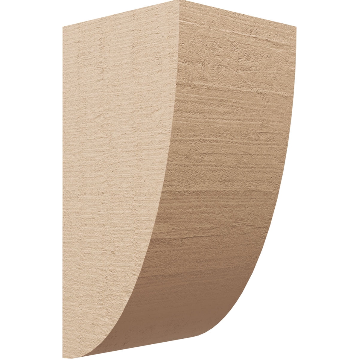7"W x 7"D x 14"H Wide Durham Rough Cedar Woodgrain TimberThane Corbel, Primed Tan