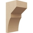 thumbnail image 1 of 7"W x 7"D x 14"H Wide Monterey Rough Cedar Woodgrain TimberThane Corbel, Primed Tan, 1 of 6