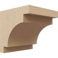 thumbnail image 1 of 7"W x 7"D x 7"H Wide Mediterranean Rough Cedar Woodgrain TimberThane Corbel, Primed Tan, 1 of 6