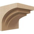 thumbnail image 1 of 7"W x 7"D x 7"H Wide Rockford Rough Cedar Woodgrain TimberThane Corbel, Primed Tan, 1 of 6