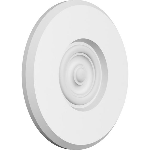 Ekena Millwork 7"W x 7"H x 1/2"P Standard Grayson Bullseye Rosette with Beveled Edge