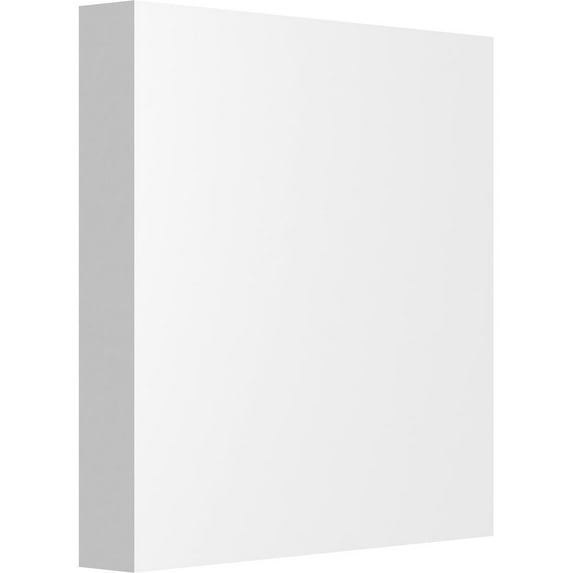 Ekena Millwork 7"W x 7"H x 1/2"P Standard Sedgwick Rosette with Square Edge (4-Pack)
