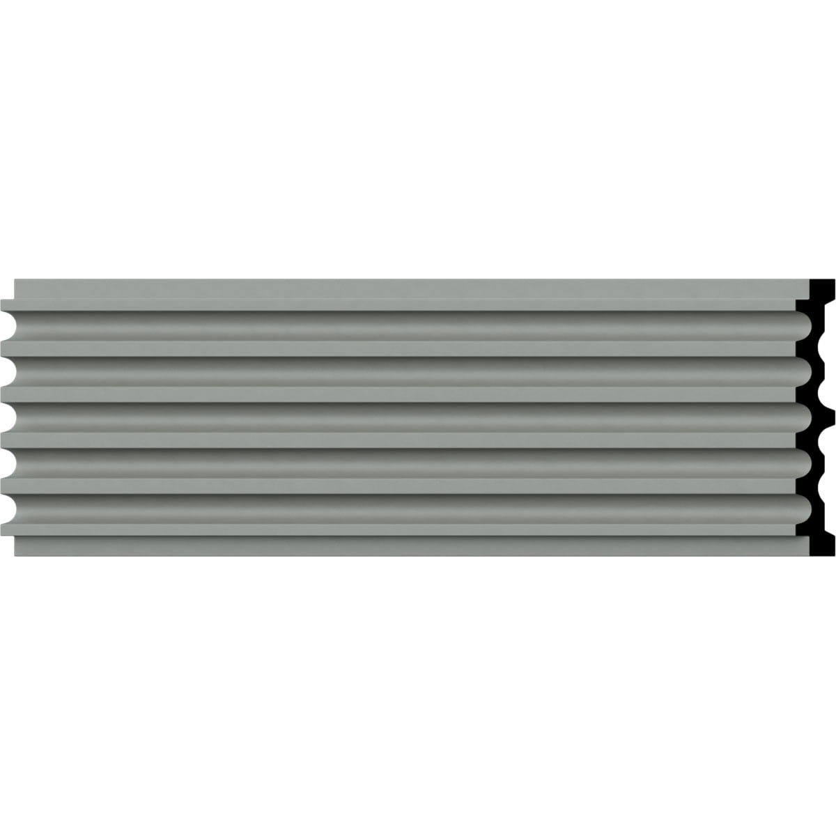 Ekena Millwork 7"W x 78 3/4"H x 1"D Fluted Casing