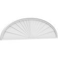 thumbnail image 1 of Ekena Millwork 70"W x 18-1/2"H x 2"P Elliptical Sunburst Architectural Grade PVC Pediment, 1 of 7