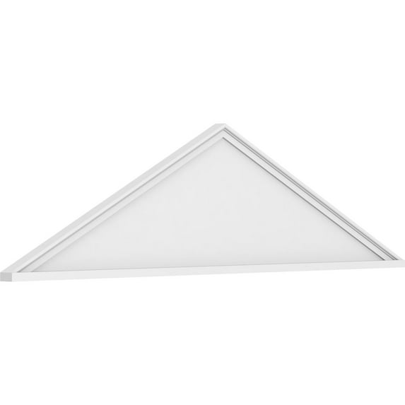 Ekena Millwork 70"W x 18-1/2"H x 2"P (Pitch 6/12) Peaked Cap Smooth Architectural Grade PVC Pediment