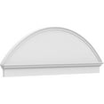 thumbnail image 1 of Ekena Millwork 70"W x 24-3/8"H x 2-3/4"P Segment Arch Smooth Architectural Grade PVC Combination Pediment, 1 of 7