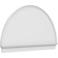 thumbnail image 1 of Ekena Millwork 70"W x 41-3/4"H x 2-3/4"P Half Round Smooth Architectural Grade PVC Combination Pediment, 1 of 7