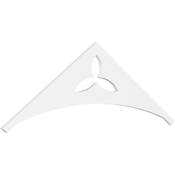 Ekena Millwork 72"W x 24"H x 1"P (8/12) Pitch Naple Architectural Grade PVC Gable Pediment