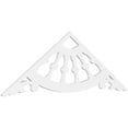 thumbnail image 1 of Ekena Millwork 72"W x 24"H x 1"P (8/12) Pitch Wagon Wheel Architectural Grade PVC Gable Pediment, 1 of 5