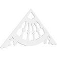 thumbnail image 1 of Ekena Millwork 72"W x 33"H x 1"P (11/12) Pitch Wagon Wheel Architectural Grade PVC Gable Pediment, 1 of 5