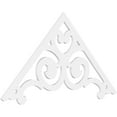thumbnail image 1 of Ekena Millwork 72"W x 36"H x 1"P (12/12) Pitch Hurley Architectural Grade PVC Gable Pediment, 1 of 5