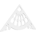 thumbnail image 1 of Ekena Millwork 72"W x 36"H x 1"P (12/12) Pitch Wagon Wheel Architectural Grade PVC Gable Pediment, 1 of 5