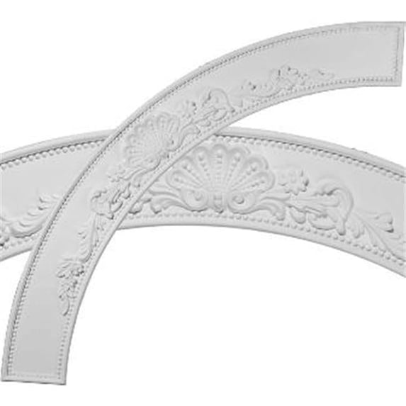 Ekena Millwork 78 1/8"OD x 64 7/8"ID x 6 5/8"W x 1"P Shell Ceiling Ring (1/4 of complete circle)