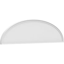 Ekena Millwork 78"W x 20-1/2"H x 2"P Elliptical Smooth Architectural Grade PVC Pediment