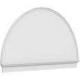 thumbnail image 1 of Ekena Millwork 78"W x 45-3/4"H x 2-3/4"P Half Round Smooth Architectural Grade PVC Combination Pediment, 1 of 7