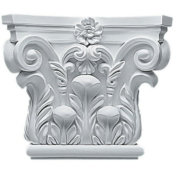 Ekena Millwork 8 5/8"W x 7 1/4"H Corinthian Capital (Fits Pilasters up to 5 5/8"W x 3/4"D)