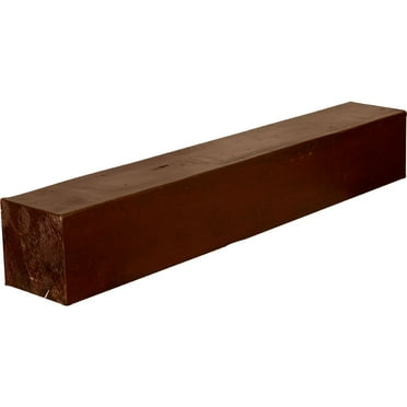 Ekena Millwork 8"H x 10"D x 36"W Knotty Pine Faux Wood Fireplace Mantel, Natural Pecan