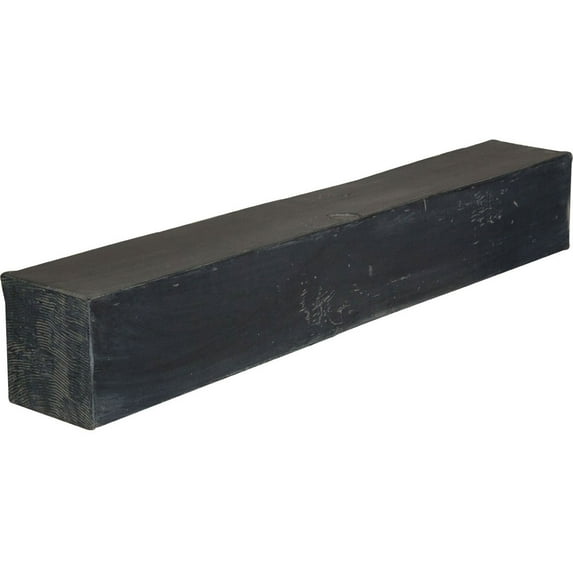 Ekena Millwork 8"H x 10"D x 48"W Knotty Pine Faux Wood Fireplace Mantel, Aged Ash