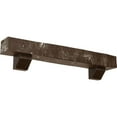 thumbnail image 1 of Ekena Millwork 8"H x 10"D x 60"W Knotty Pine Faux Wood Fireplace Mantel Kit with Ashford Corbels, Vintage Mahogany, 1 of 10
