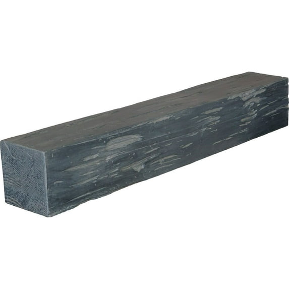 Ekena Millwork 8"H x 10"D x 72"W Pecky Cypress Faux Wood Fireplace Mantel, Aged Ash