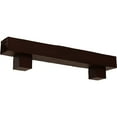 thumbnail image 1 of Ekena Millwork 8"H x 12"D x 72"W Rough Cedar Faux Wood Fireplace Mantel Kit w/ Alamo Corbels, Natural Pecan, 1 of 10