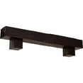 thumbnail image 1 of Ekena Millwork 8"H x 12"D x 72"W Rough Sawn Faux Wood Fireplace Mantel Kit w/ Alamo Corbels, Premium Cherry, 1 of 10