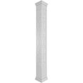 thumbnail image 1 of Ekena Millwork 8"W x 10'H Craftsman Classic Square Non-Tapered Magnolia Fretwork Column w/ Prairie Capital & Prairie Base, 1 of 8