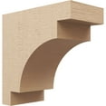 thumbnail image 1 of 8"W x 16"D x 16"H Classic Mediterranean Rough Cedar Woodgrain TimberThane Corbel, Primed Tan, 1 of 6
