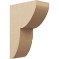 thumbnail image 1 of 8"W x 16"D x 24"H Classic Crestline Rough Cedar Woodgrain TimberThane Corbel, Primed Tan, 1 of 6