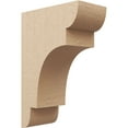 thumbnail image 1 of 8"W x 16"D x 24"H Classic New Brighton Rough Cedar Woodgrain TimberThane Corbel, Primed Tan, 1 of 6