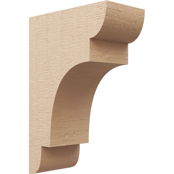 8"W x 16"D x 24"H Classic New Brighton Rough Cedar Woodgrain TimberThane Corbel, Primed Tan