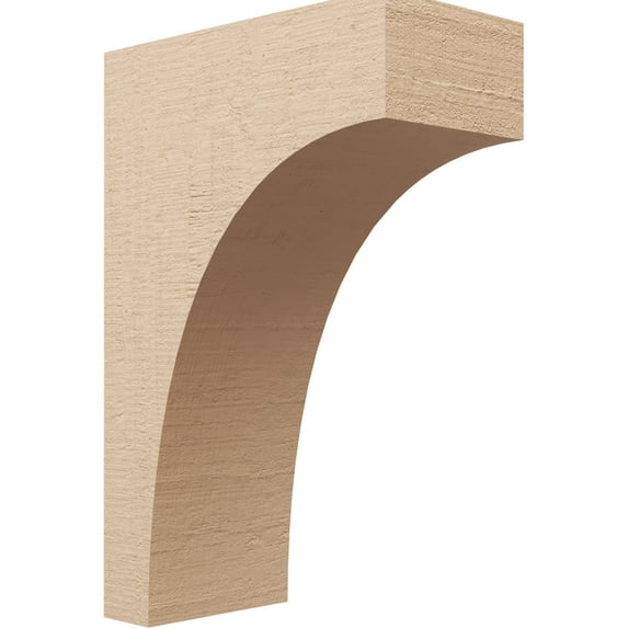 8"W x 16"D x 24"H Classic Stockport Rough Cedar Woodgrain TimberThane Corbel, Primed Tan