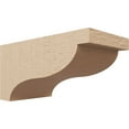 thumbnail image 1 of 8"W x 16"D x 8"H Wide Garner Rough Cedar Woodgrain TimberThane Corbel, Primed Tan, 1 of 6