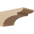 thumbnail image 1 of 8"W x 16"D x 8"H Wide Yorktown Rough Cedar Woodgrain TimberThane Corbel, Primed Tan, 1 of 6