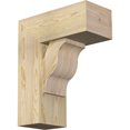 thumbnail image 1 of Ekena Millwork 8"W x 18"D x 22"H Funston Block Rough Sawn Bracket w/ Offset Brace, Douglas Fir, 1 of 25