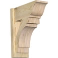 thumbnail image 1 of Ekena Millwork 8"W x 18"D x 22"H Merced Rough Sawn Traditional Outlooker, Douglas Fir, 1 of 4