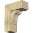 thumbnail image 1 of Ekena Millwork 8"W x 18"D x 22"H Olympic Block Rough Sawn Bracket w/ Offset Brace, Douglas Fir, 1 of 25