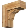 thumbnail image 1 of Ekena Millwork 8"W x 20"D x 20"H Olympic Block Rough Sawn Bracket w/ Offset Brace, Western Red Cedar, 1 of 25