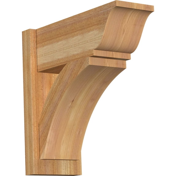 Ekena Millwork 8"W x 20"D x 20"H Thorton Rough Sawn Traditional Outlooker, Western Red Cedar