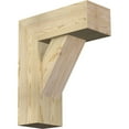 thumbnail image 1 of Ekena Millwork 8"W x 20"D x 24"H Traditional Block Rough Sawn Bracket w/ Offset Brace, Douglas Fir, 1 of 25