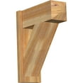 thumbnail image 1 of Ekena Millwork 8"W x 20"D x 24"H Traditional Rough Sawn Craftsman Outlooker, Western Red Cedar, 1 of 4