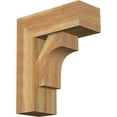 thumbnail image 1 of Ekena Millwork 8"W x 20"D x 24"H Westlake Block Rough Sawn Bracket w/ Offset Brace, Western Red Cedar, 1 of 25