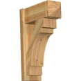 thumbnail image 1 of Ekena Millwork 8"W x 20"D x 28"H Merced Rough Sawn Arts and Crafts Outlooker, Western Red Cedar, 1 of 4