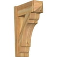 thumbnail image 1 of Ekena Millwork 8"W x 20"D x 28"H Olympic Rough Sawn Arts and Crafts Outlooker, Western Red Cedar, 1 of 4
