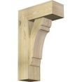 thumbnail image 1 of Ekena Millwork 8"W x 20"D x 32"H Olympic Block Rough Sawn Bracket w/ Offset Brace, Douglas Fir, 1 of 25